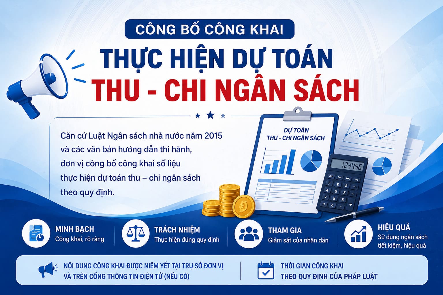 Quyết định về việc công bố công khai thực hiện dự toán thu - chi ngân sách 3 tháng năm 2026